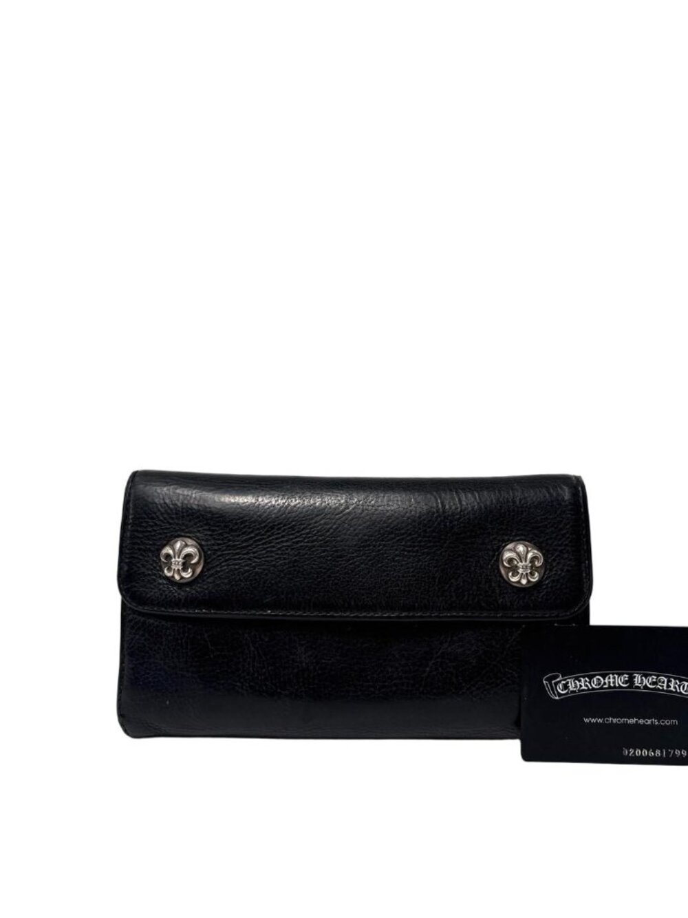 Chrome Hearts BS Flare Wave Wallet Black